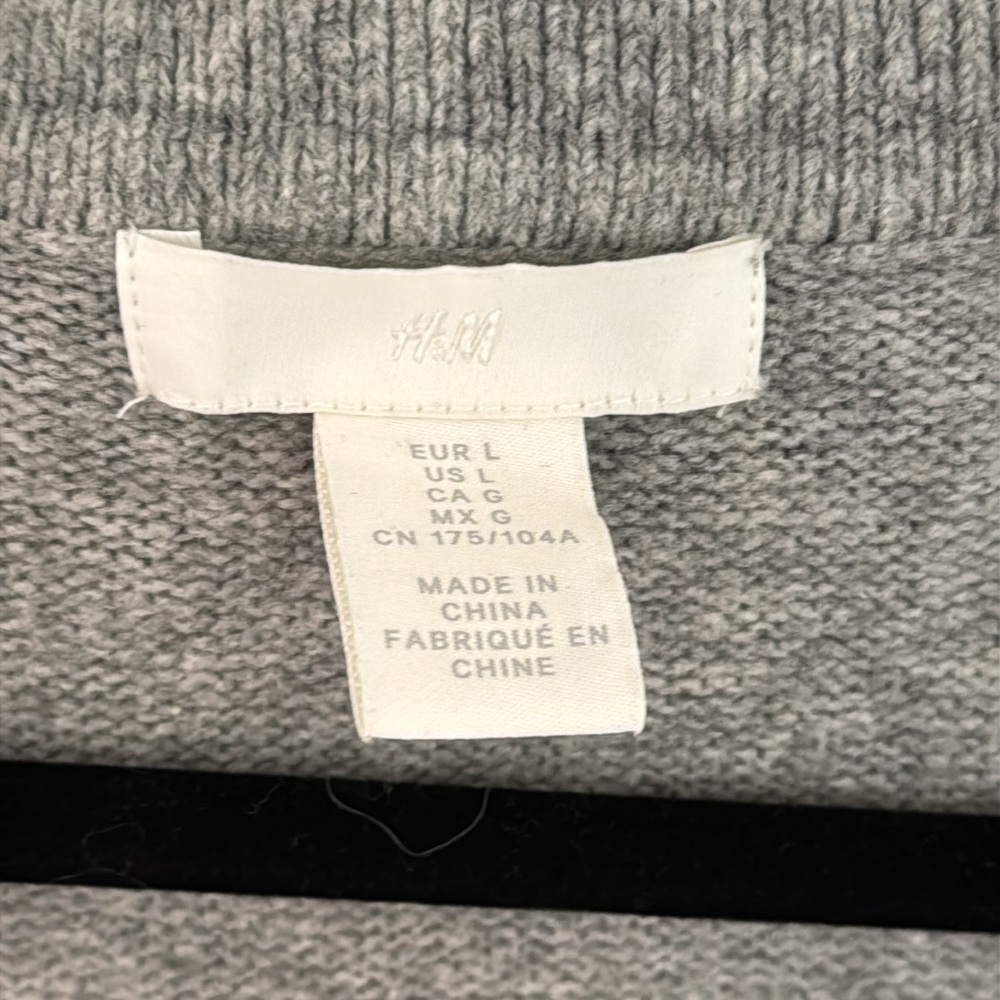 H&M V NECK SWEATER DRESS BEAUTIFUL SIZE L - Picture 3 of 5